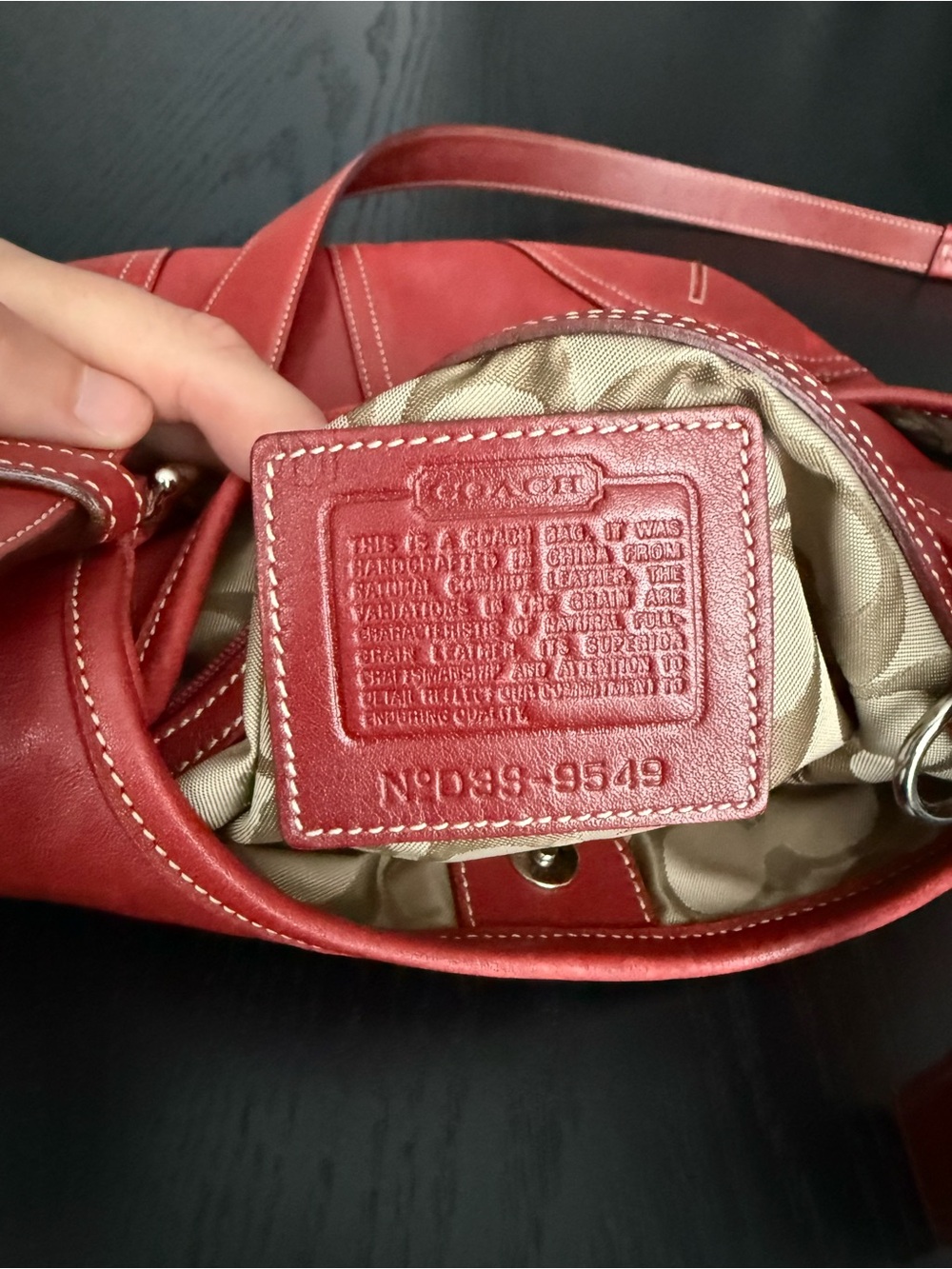 Vintage Coach Red Soho Crossbody Bag - Picture 7 of 9